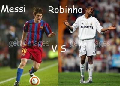 robinho vs messi